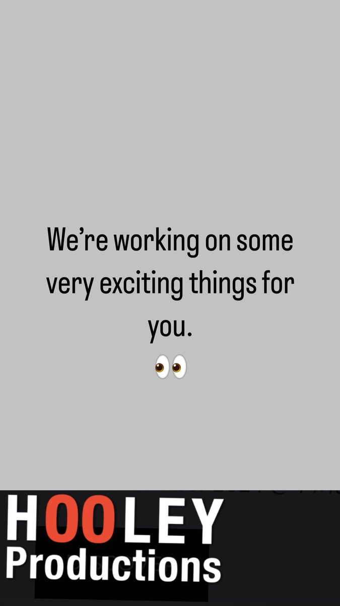 Keep your eyes peeled... #HooleyProductions #AudioDrama