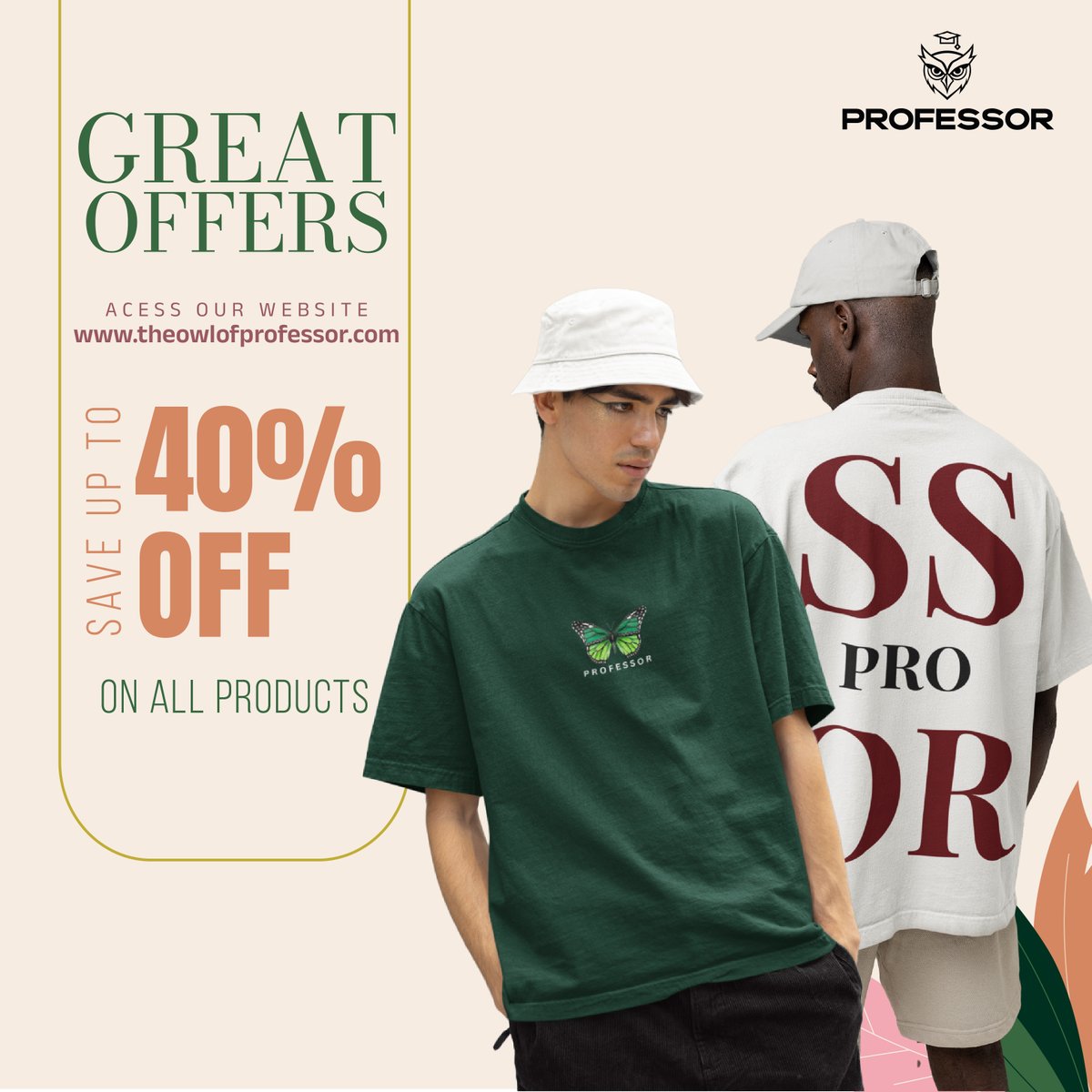owlofprofessor's tweet image. Big Style, Bigger Savings! 💥
Grab up to 40% OFF on all products at theowlofprofessor.com
Limited time. Unlimited style.

#ProfessorStyle #MensFashion #StreetwearDeals #UpTo40Off #ShopNow #FashionSale #TrendyWear #UrbanStyle #StyleWithProfessor #TheOwlOfProfessor
