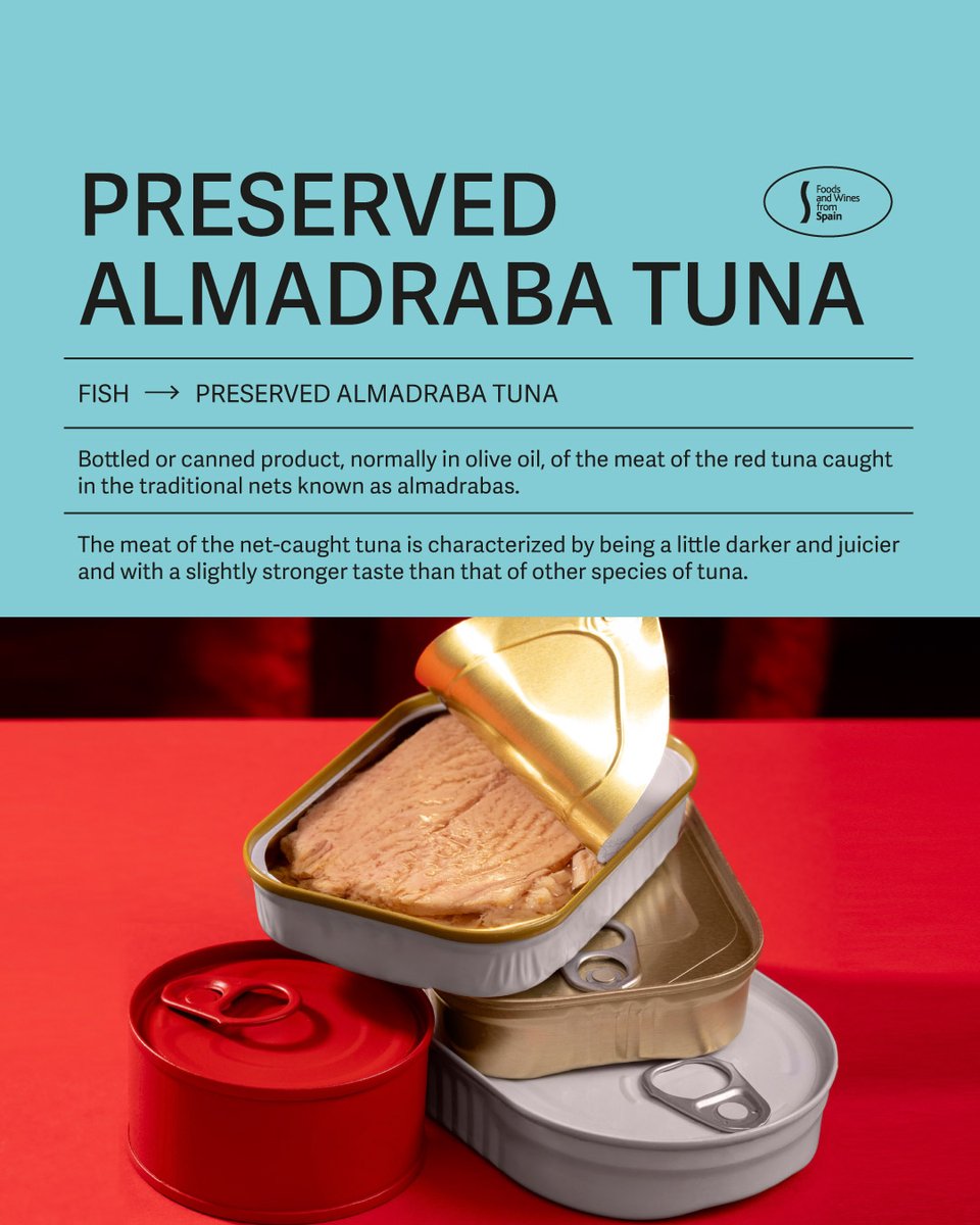 Time for tuna! 🙌 

The typical fishing net known as the "almadraba" is a kind of maze of nets placed in the path of the tuna fish.     

#spain #food #cooking