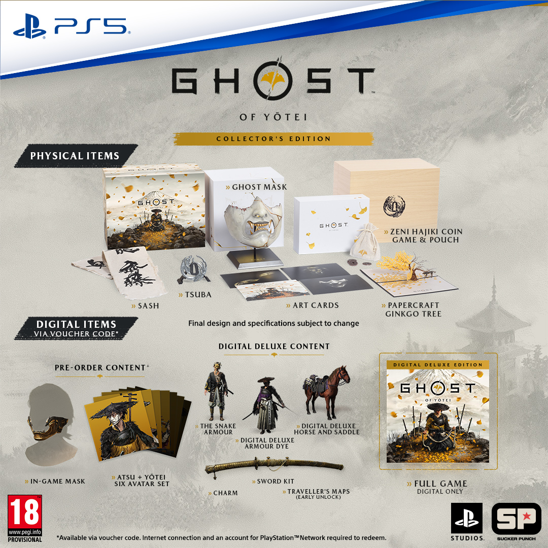 PSA: Pre-orders for Ghost of Yōtei, including the Collector's Edition, are now live. Prepare for vengeance on October 2.

Digital: play.st/3YTGzNt
Collector's Edition: play.st/4386pjr