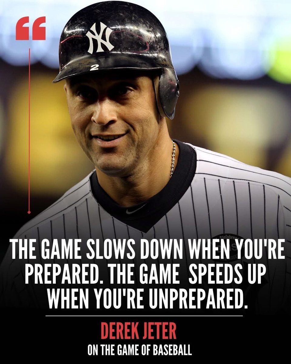 Great quote! 🫡

Preparation brings calmness and clarity in the classroom, on the ball field, in leadership, and in life.