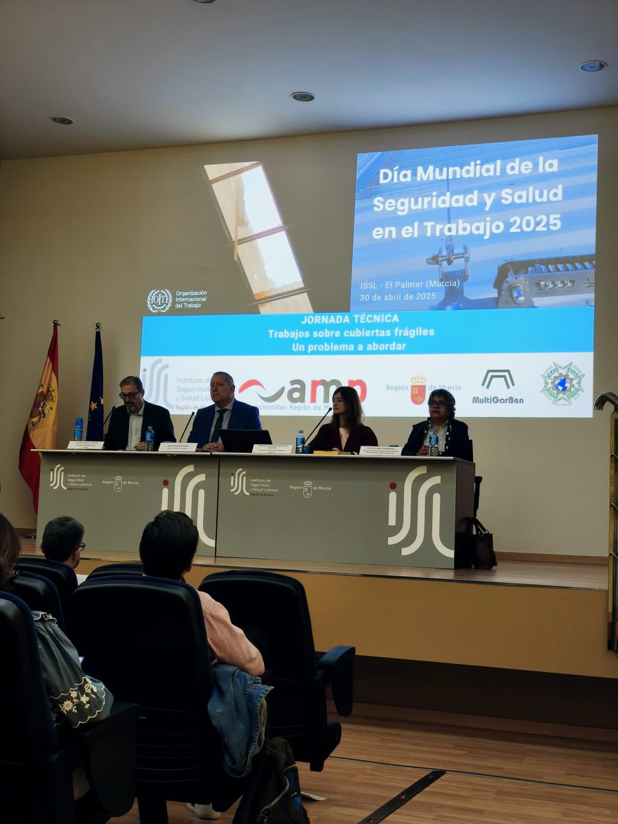 Desde el ISSL queremos agradecer la colaboración de #amp y #multigarben en la jornada técnica: Trabajos sobre cubiertas frágiles, donde presentamos soluciones prácticas para la gestión adecuada de los riesgos.
Muchas gracias también a todos lo asistentes!!