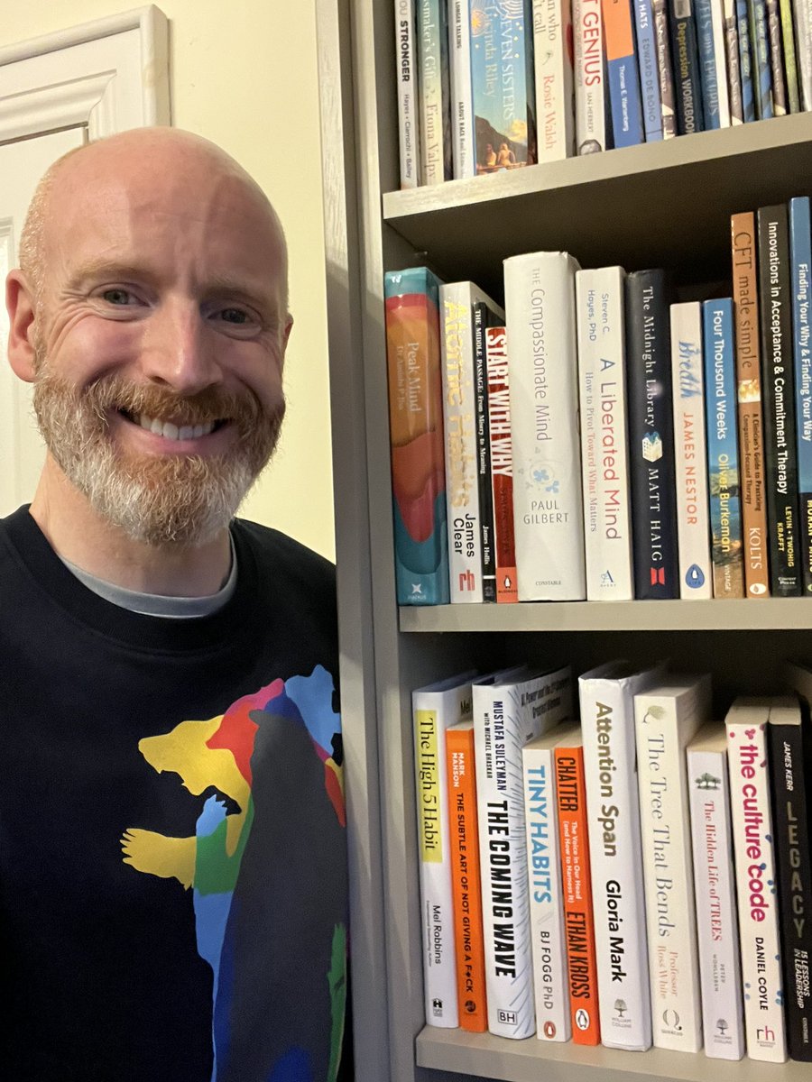With the launch of the 2025 #BelfastBookFestival and the start of #mentalhealthawarenessmonth, I’ve been looking at my bookshelves and appreciating some of the non-fiction books that have left a lasting impact on me and my wellbeing.

How many of these books do you recognise and