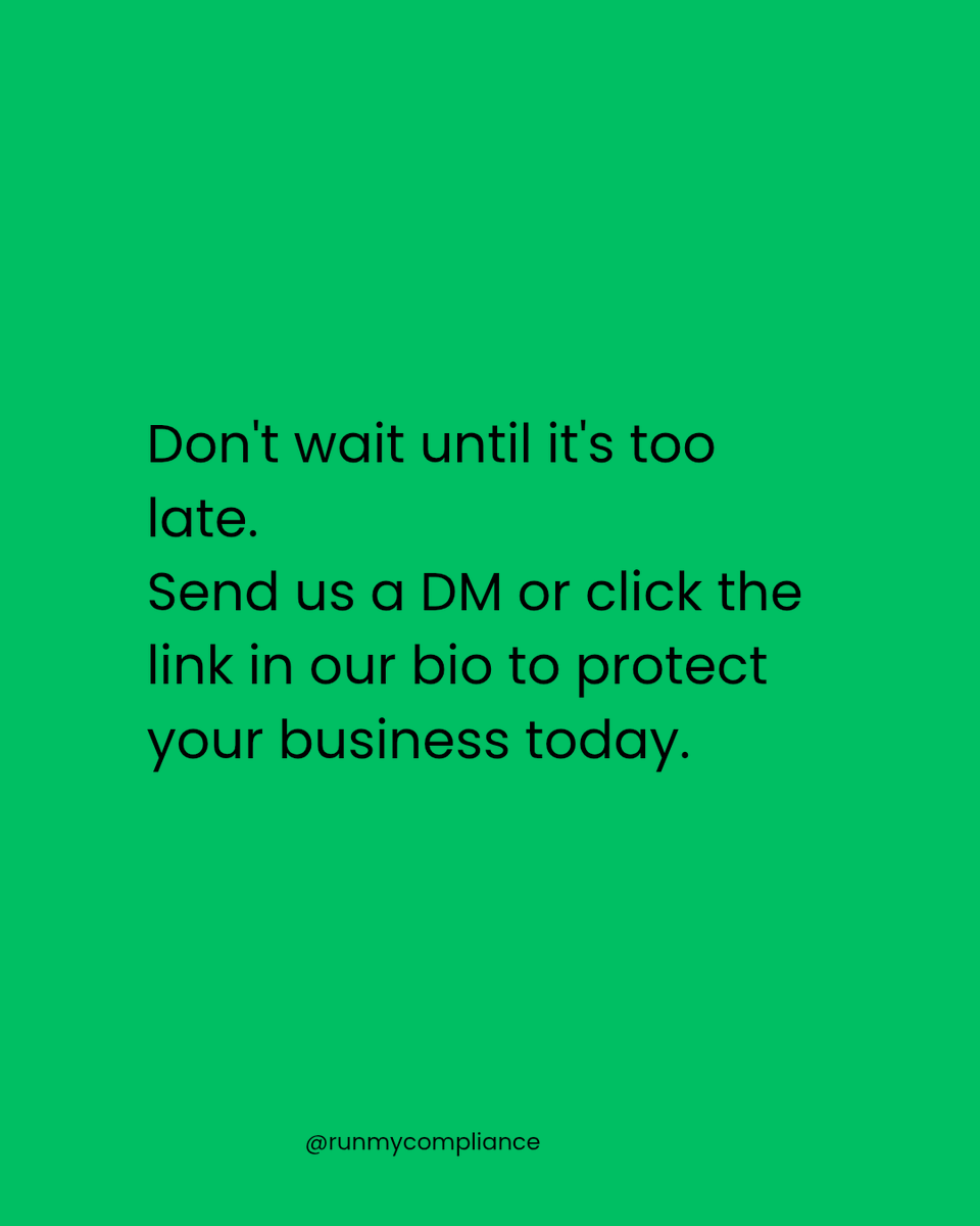 RunMyCompliance's tweet photo. Scroll through to find out how @RunMyCompliance helped them grow without fear.

Don’t leave your business exposed.

Click the link in bio to get started. https://t.co/BN8oWhYzdj