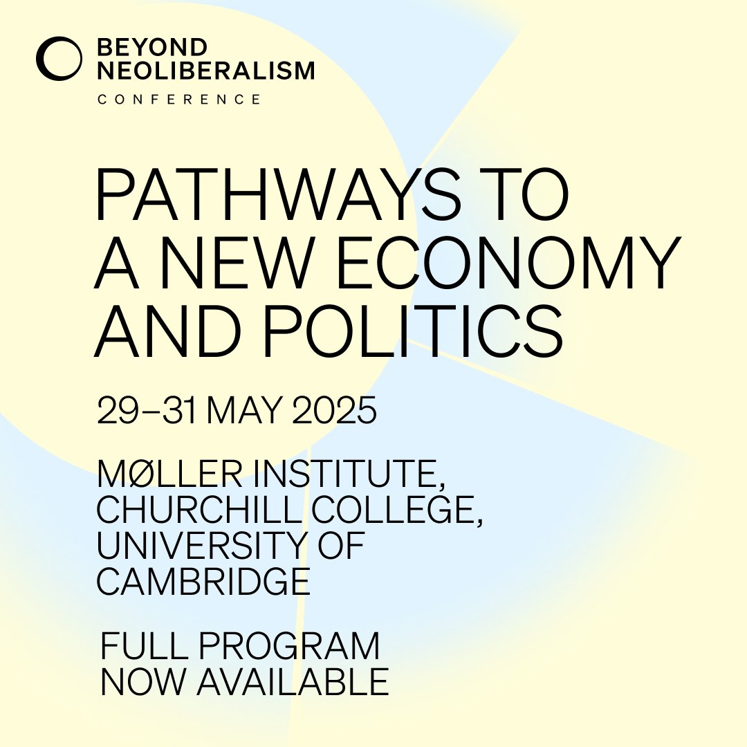 Noam Maggor (@nmaggor) on Twitter photo 📣 #BeyondNeoliberalism — updated site now live 📣 Check out the full schedule, speaker bios, and more.
Join our mailing list for updates — and get on the waitlist for the plenary with <a href="/hboushey46/">Heather Boushey Archived</a> <a href="/RanaForoohar/">Rana Foroohar</a> <a href="/Jayati1609/">Jayati Ghosh</a> <a href="/rodrikdani/">Dani Rodrik</a>
beyond-neoliberalism.org
<a href="/glgerstle/">Gary Gerstle</a> 📣 #BeyondNeoliberalism — updated site now live 📣 Check out the full schedule, speaker bios, and more.
Join our mailing list for updates — and get on the waitlist for the plenary with <a href="/hboushey46/">Heather Boushey Archived</a> <a href="/RanaForoohar/">Rana Foroohar</a> <a href="/Jayati1609/">Jayati Ghosh</a> <a href="/rodrikdani/">Dani Rodrik</a>
beyond-neoliberalism.org
<a href="/glgerstle/">Gary Gerstle</a>