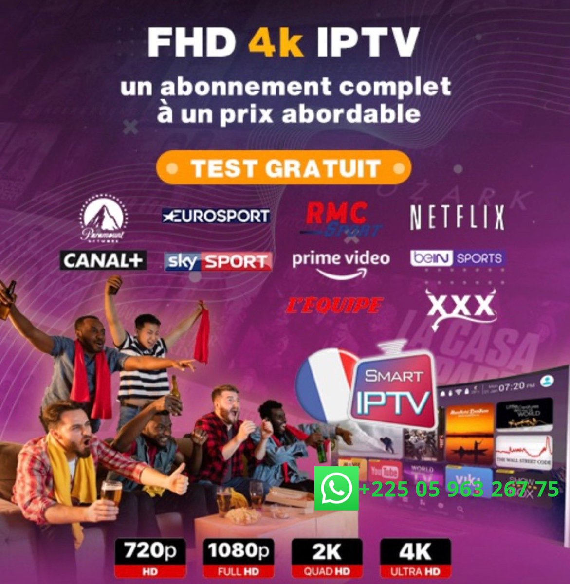Yohan85965890's tweet photo. @CommeIvoir Iptv abonnement 🙏🏾 https://t.co/cHJoEldrK6