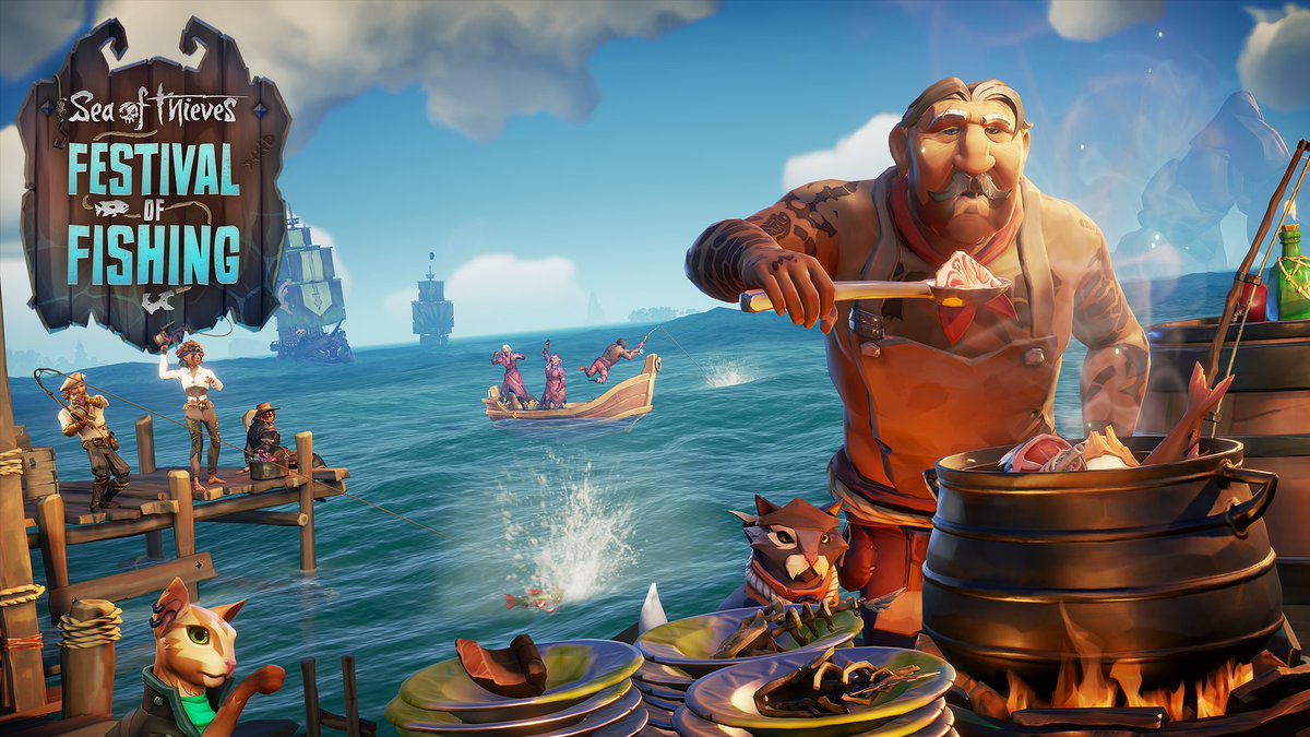 🐟 The Festival of Fishing is now live until May 12th (10am UTC).

Cast off and earn increased rewards from The Hunter's Call, tackle Limited Voyages, complete Event Goals to unlock the Connoisseur of Culinary Craft Title and Courageous Catch Fishing Rod and more!