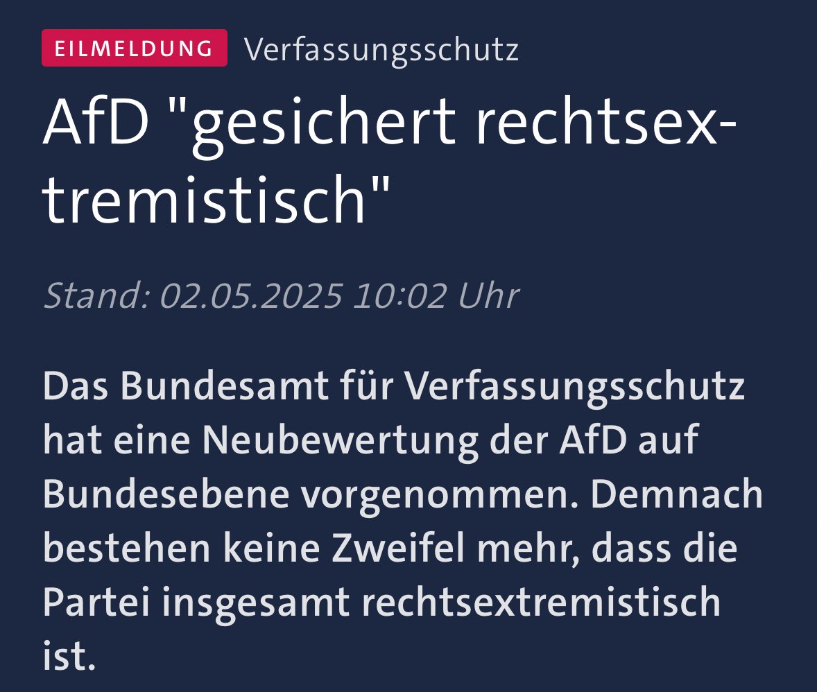 GENOSS*INNEN‼️‼️‼️🗣🗣🗣🔥🔥 DAS IST KEINE ÜBUNG‼️‼️🗣DIE AFD 👎👎👎👎GESICHERT RECHTSEXTREMISTISCH🗣🗣🔥🔥‼️‼️ICH WIEDERHOLE🔥🔥🔥🗣‼️AFD GESICHERT RECHTSEXTREMISTISCH🔥🗣‼️‼️GRAS IST GRÜN 💯💯💯💯💯🔥🔥🔥🔥FASCHOS HABEN KEINE AUSREDEN MEHR 🗣🗣‼️💯💯RAAAAAAAAA 💯💯🔥🔥🔥