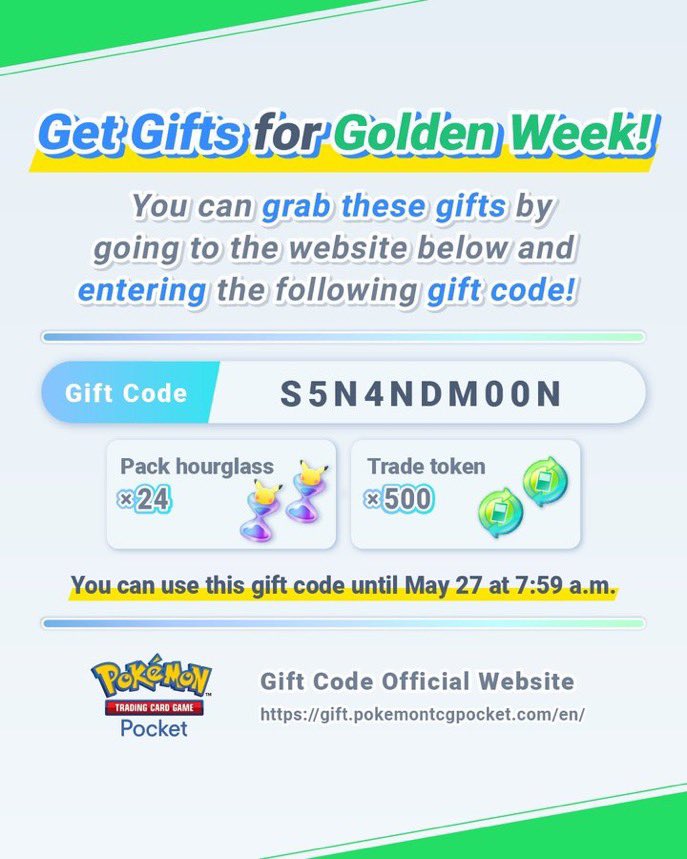 TheHolomovement's tweet photo. Petite distribution de 24 Sabliers et 500 Tokens d’échanges sur Pokémon Pocket / TCGP ! Il faut aller sur le site : https://t.co/NV9PxV7Pax. Puis y entrer : 

- Votre ID Client (voir screens)
- Le code : S5N4NDM00N

Ça prend 10 secondes alors profitez-en ! https://t.co/xcL6IZKDwJ