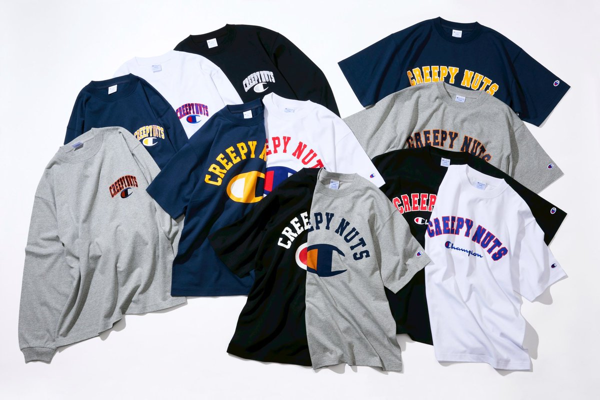 Creepy Nuts × Champion 💡NEW ITEM販売決定💡 ＼ ◼︎ SHORT SLEEVE T