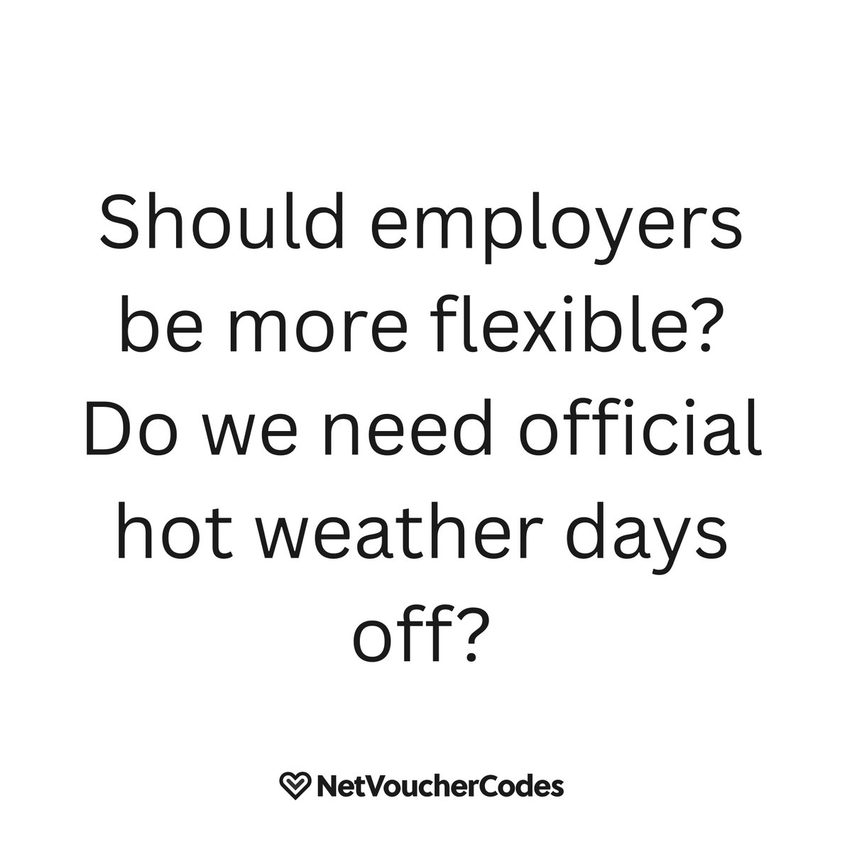 The current hot weather in the UK has raised a few important questions...🌞
Let us know what you think 🥵🤔
