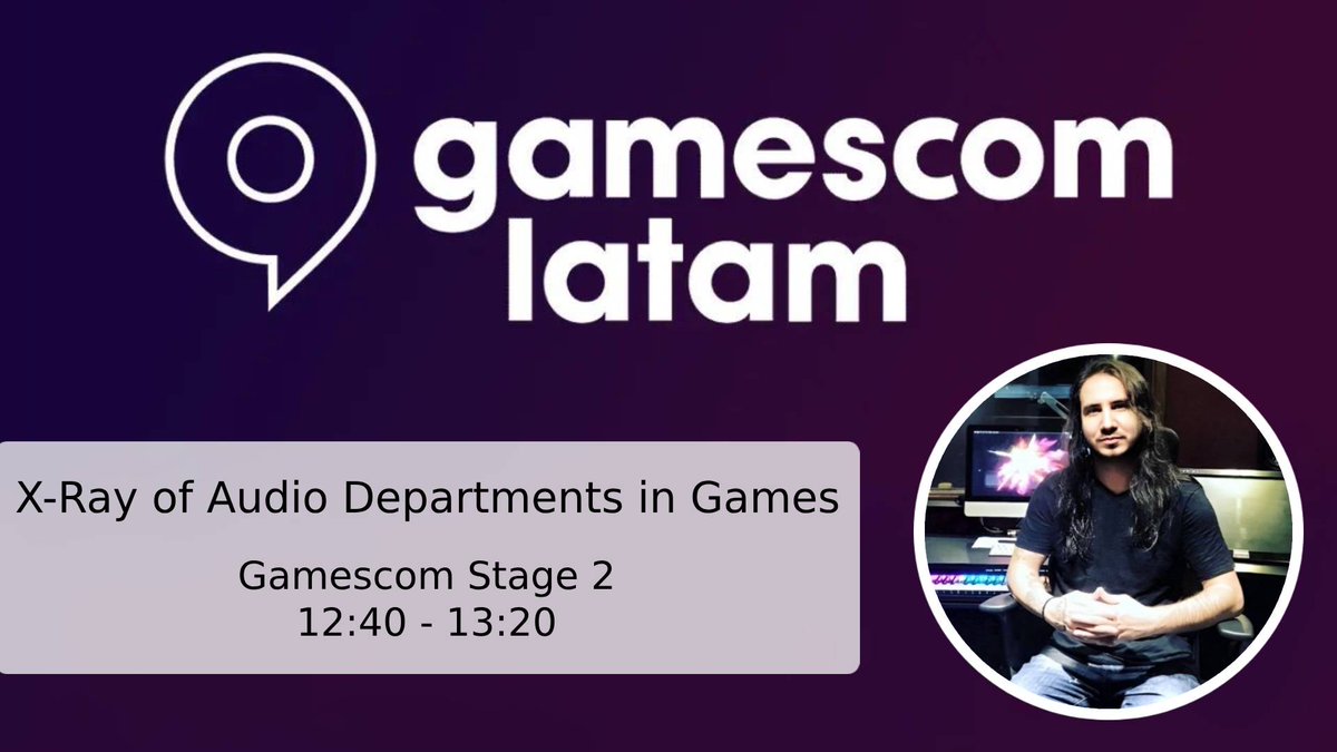 We’re proud to share that Kaue Lemos, one of our amazing team members, will be speaking as a panelist in the session “X-Ray of Audio Departments in Games."

#GamescomLATAM #GameAudio #GameDev #SoundDesign #VoiceOver #TechnicalAudio #MusicForGames #GameIndustry