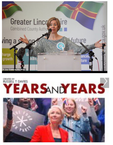 Angela Jenkyns or Elizabeth Rook? 
Russell T Davies fictional Drama Years and Years is becoming reality #reform #lincolnshiremayor #WTF