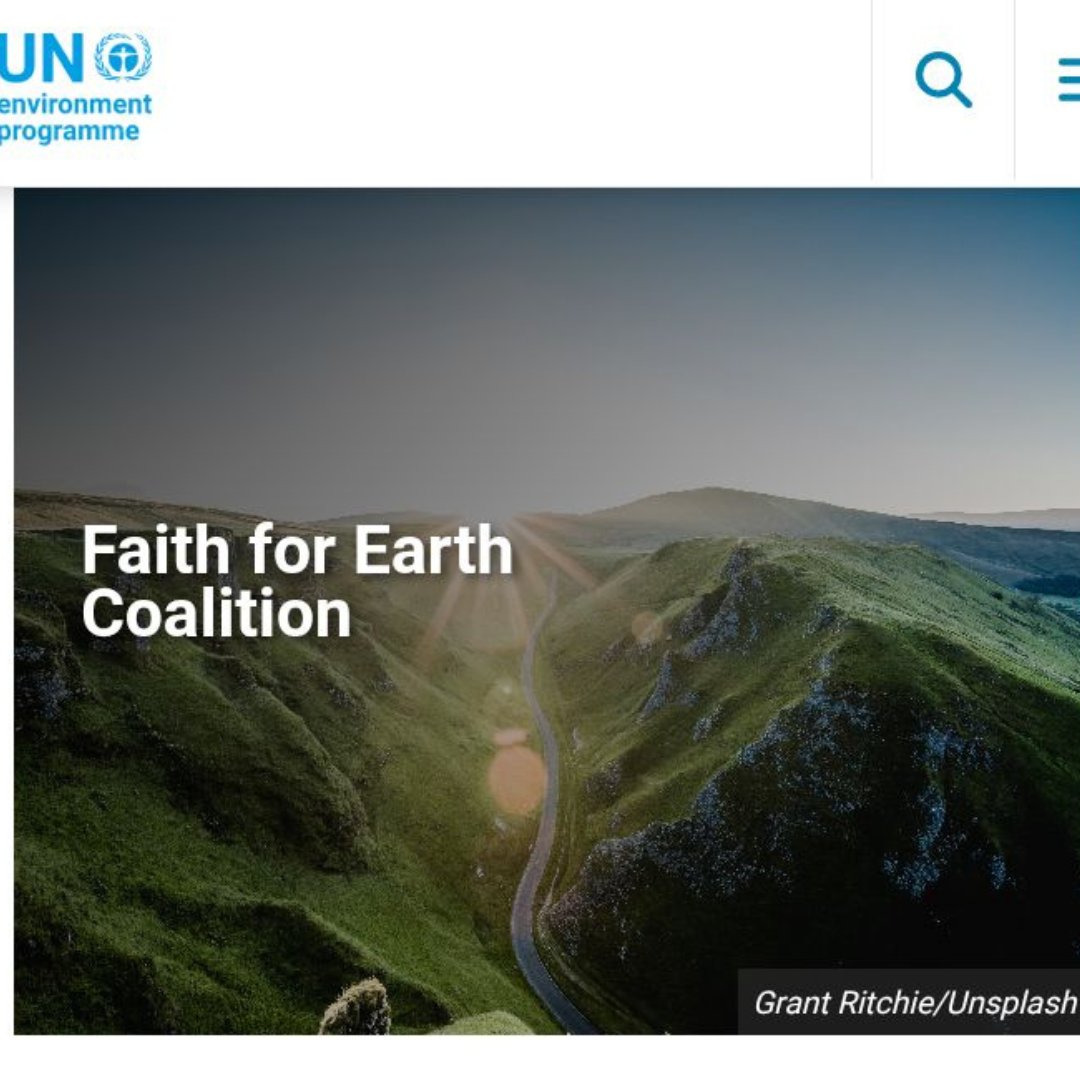 Explore Faith for Earth website and see resources, newsletters, initiatives and different perspectives on how faith can guide us towards a sustainable future at ; unep.org/about-un-envir…  #Faith4Earth