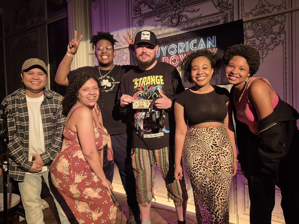 Bowery Poetry Club (@bowerypoetry) on Twitter photo Mondays at 6:30 pm at Bowery Poetry Club, NYC
<a href="/bowerypoetry/">Bowery Poetry Club</a>
Tickets at bowerypoetry.com/slam
Supported by <a href="/NYSCArts/">NYSCA</a>
<a href="/NuyoricanPoets/">Nuyorican Poets Cafe</a> <a href="/BobHolmanPoet/">Bob Holman</a> Mondays at 6:30 pm at Bowery Poetry Club, NYC
<a href="/bowerypoetry/">Bowery Poetry Club</a>
Tickets at bowerypoetry.com/slam
Supported by <a href="/NYSCArts/">NYSCA</a>
<a href="/NuyoricanPoets/">Nuyorican Poets Cafe</a> <a href="/BobHolmanPoet/">Bob Holman</a>