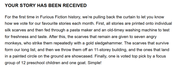 Who's da G.O.A.T. at #FuriousFiction?

And are bribes accepted, <a href="/WritersCentreAU/">Australian Writers' Centre</a>?
Because that's how the Belle of the Ball contest is won in my story.