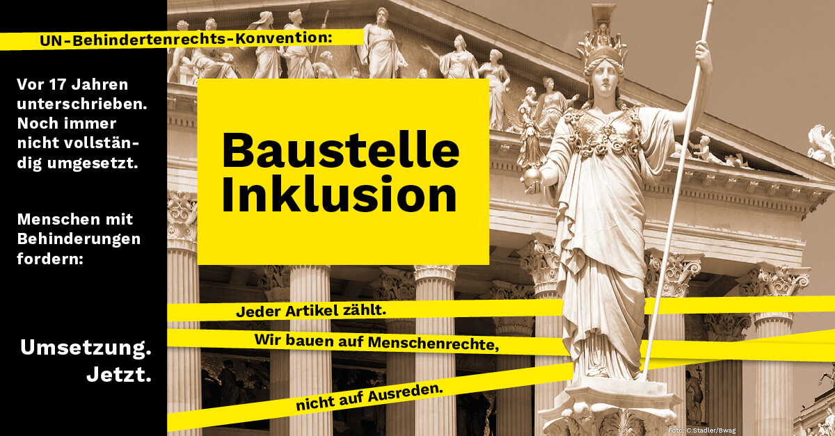 Am 5. Mai ist der europäische Protesttag zur Gleichstellung von Menschen mit Behinderungen. An diesem Tag laden österreichische Behindertenorganisationen zu einer Aktion vor dem Parlament, um auf die lückenhafte Umsetzung der UN-BRK aufmerksam zu machen.

behindertenrat.at/demonstration/…