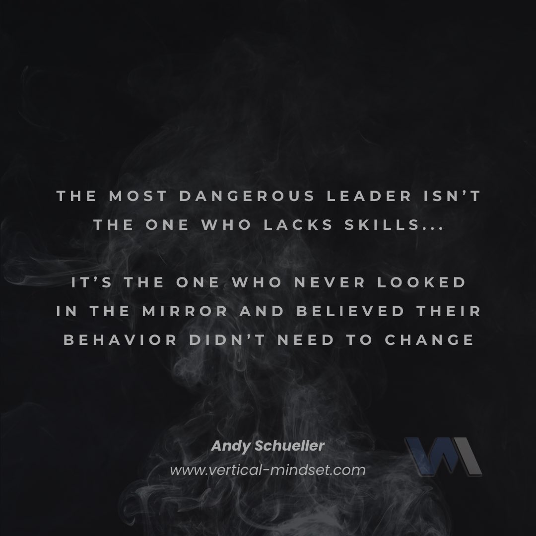 vmleadership's tweet image. The most dangerous leader isn’t unskilled, it’s the one who refuses the mirror. You lead how you were shaped. Until you face it, your team pays the price. Leadership starts with self-awareness. Growth is optional. Legacy isn’t. #leadership #learnedbehavior #LeadBetter