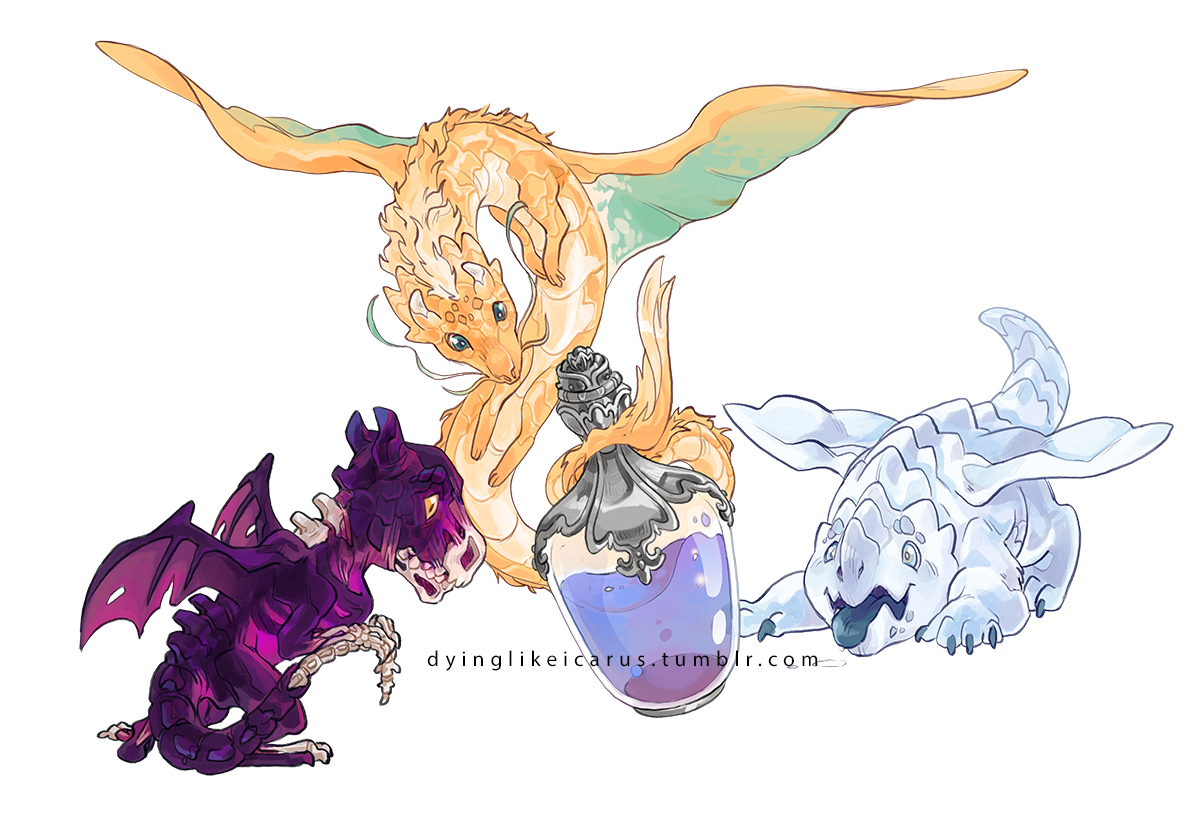 dyinglikeicarus's tweet photo. Last of my illustrations for @itsginnydi  and @antodemico 's Dragon Folio: Pseudo dragons! https://t.co/yVqATHapKd