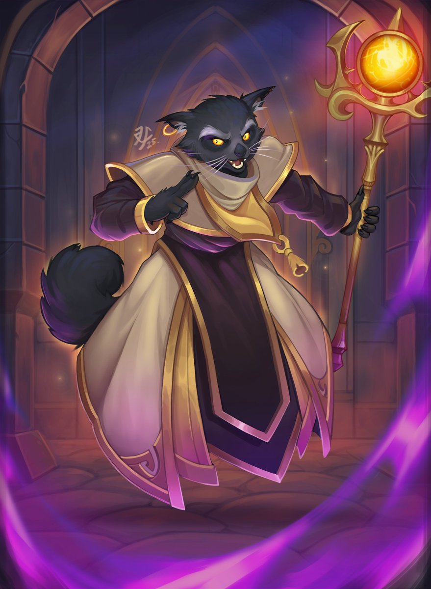 RUHepiNow's tweet photo. Binturong Mage, Commission work for a personal project by NotDevante, an  anthropomorphic card game. It was an absolute pleasure bringing this  character to life.

#digitalpainting #conceptart #characterdesign #cardgameart #fantasyart #illustration #comissionart #opencomission https://t.co/pHPEekiB6L