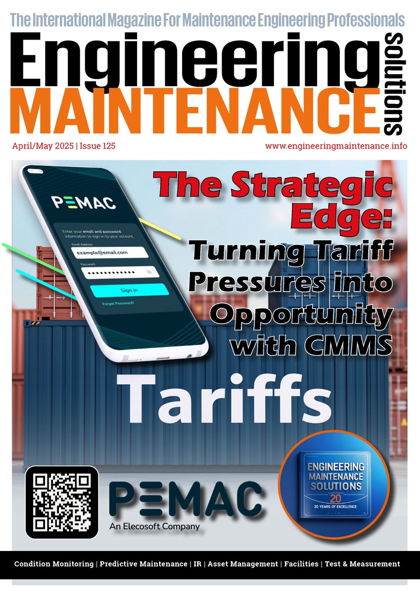 Engineering Maintenance Solutions Magazine (@engmaintsol) on Twitter photo π¨ The April/May edition of Engineering Maintenance Solutions is now trending!
Big thanks to <a href="/PEMAC1/">PEMAC | An Elecosoft Company</a> for featuring as our cover story a great read on industry innovation and best practices.
π Check it out:-bit.ly/42YFrJW
#Maintenance #Engineering #CMMS #PEMAC π¨ The April/May edition of Engineering Maintenance Solutions is now trending!
Big thanks to <a href="/PEMAC1/">PEMAC | An Elecosoft Company</a> for featuring as our cover story a great read on industry innovation and best practices.
π Check it out:-bit.ly/42YFrJW
#Maintenance #Engineering #CMMS #PEMAC