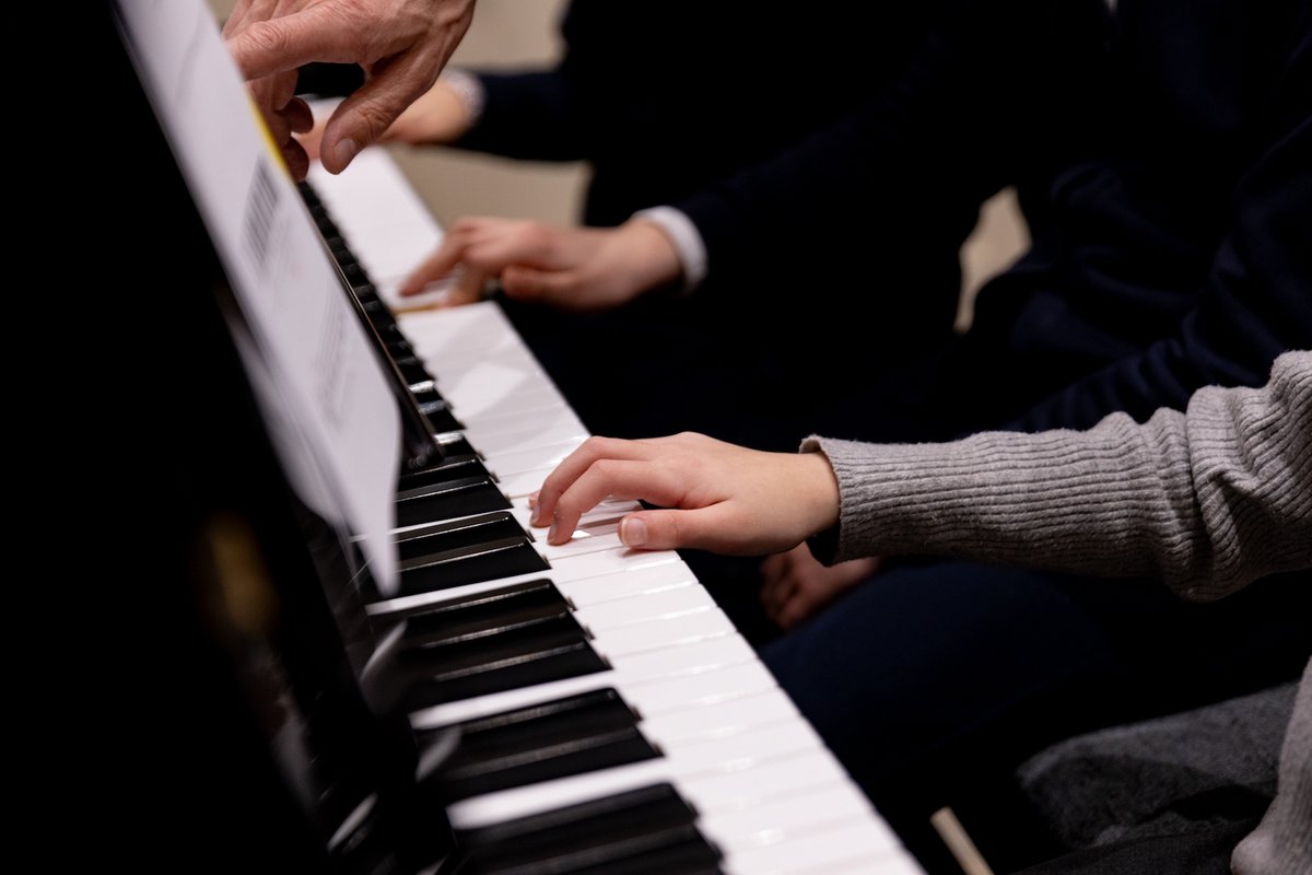 What does it feel like to find your place on the keys for the first time? 
Learning an instrument is a hands-on journey – one note at a time, guided by someone who believes you can do it. Our teachers support every step as students grow in confidence and creativity through music.