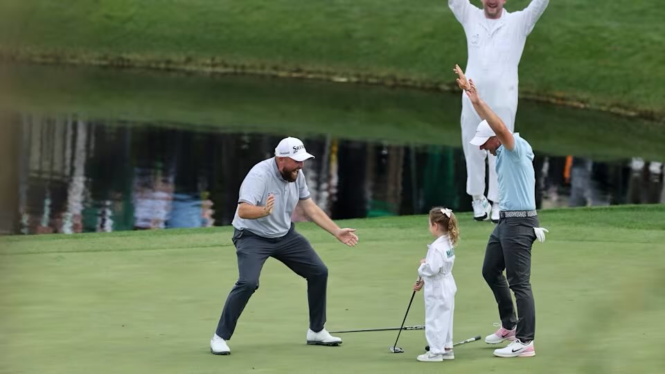 Poppy cried after the loud cheer when she made the long putt on Wednesday, but then she asked her dad to see the video when she got back in the clubhouse, and she said don’t worry daddy I don’t think they saw me crying. Adorable