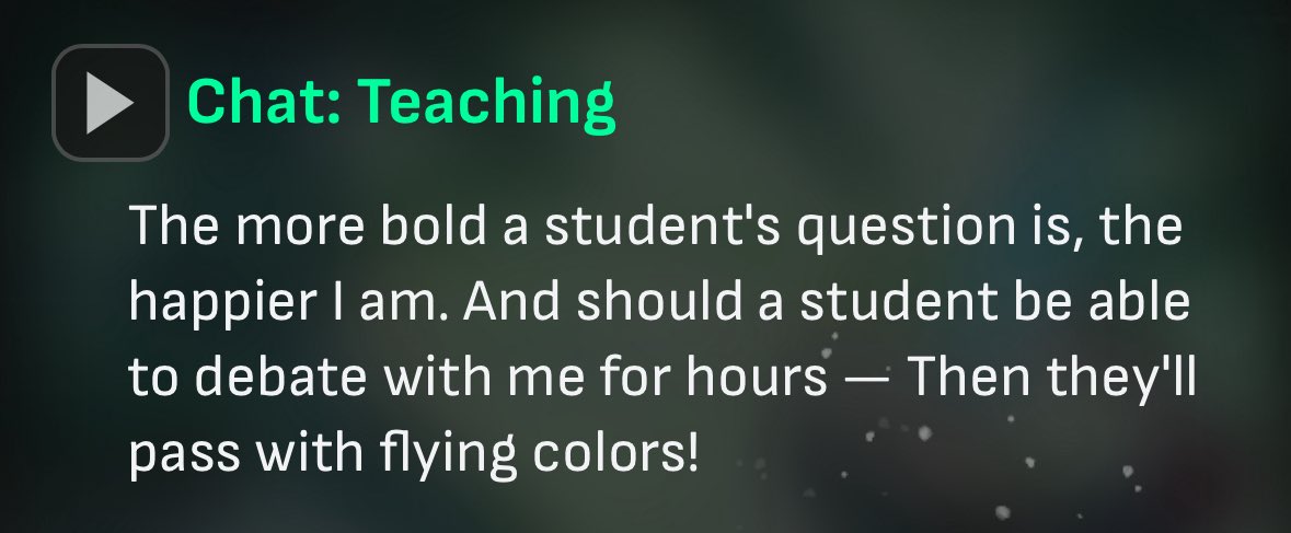 CEOofAnaxa's tweet image. Anaxa who sacrifice himself to save more people from grove when flame reaver attacked there.. 
Anaxa who gave his heart and made it a stone for castorice so that she can find her sister as his final lesson to her..
Anaxa who becames happy when student ask him questions..
