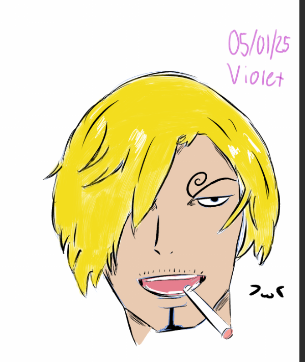 VioletVampss's tweet photo. I haven't drawn in a while so I did a small doodle of my husband. Actually feel real good about this considering the time/effort I put in, could do more refinement but twas a whim drawing and we take those. #sanji #art #dowestillusehashtags https://t.co/BiynxpZDnP