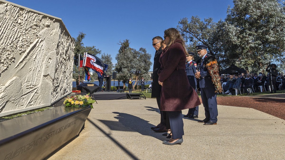 Chargé d’Affaires Erika Olson was honored to lay a wreath at the AFAC Memorial Service yesterday, paying tribute to the brave fire and emergency services personnel who have made the ultimate sacrifice in the line of duty.