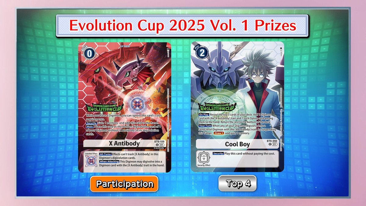 Digimon_Freaks's tweet photo. ¡Digimon Card Battle regresa con el episodio 217!
Esta vez, un duelo épico: Gammamon vs. Xros Heart con Hideyoshi en acción.
Además, ¡nuevas vistas previas de cartas de la Evolution Cup!
#DigimonCardGame #CardBattle #EvolutionCup https://t.co/6FKz2rDoy0