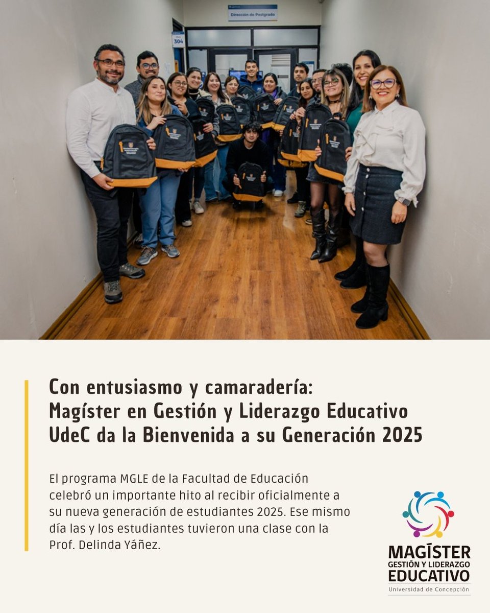 Mg. Gestión y Liderazgo Educativo UdeC tweet media