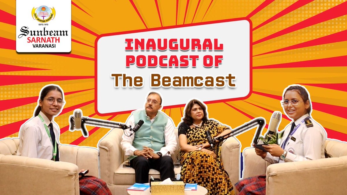 sunbeamsarnath's tweet photo. Exciting news! Sunbeam Sarnath's Beamcast Podcast debuts tomorrow with engaging conversations, student hosts, and inspiring guests. Stay tuned! 🎧 #Beamcast #VoicesOfSunbeam #StudentPodcasters #ComingSoon #podcast #podcasting #podcastlife #podcastshow #sunbeamschoolsarnath https://t.co/ZyKuPuFVmI