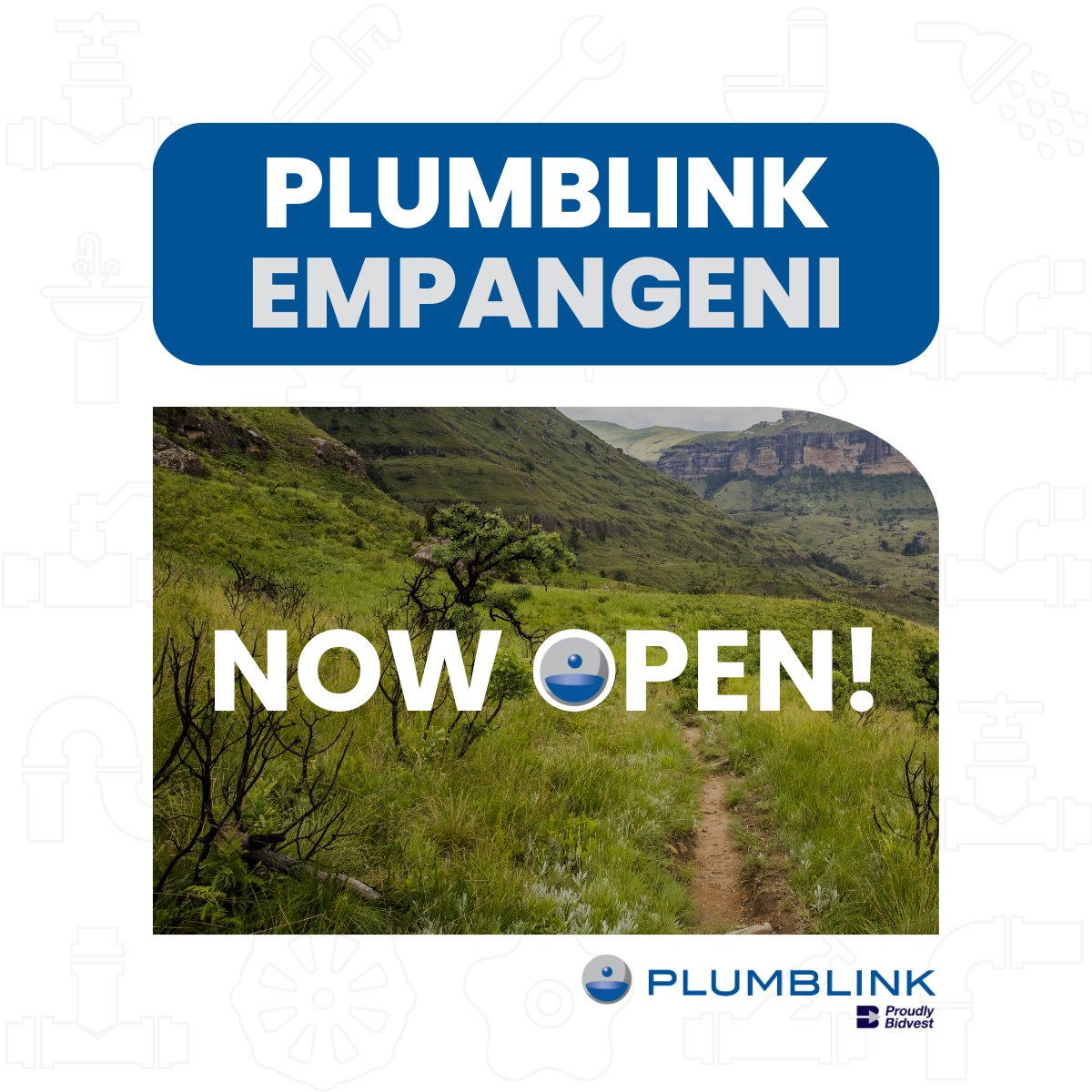 Plumblink_SA's tweet photo. Empangeni, the wait is over! #Plumblink is now open at 11 Ngwelezane road. Shop quality plumbing products and get expert advice for your next project! 

#YourLocalPlumbingStore #Plumblink #Empangeni

https://t.co/j6MJhPbojw https://t.co/ca8OgpaiWY