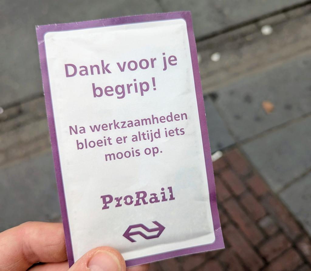 Bijzonder sympathiek <a href="/ProRail/">ProRail</a> 👌💚