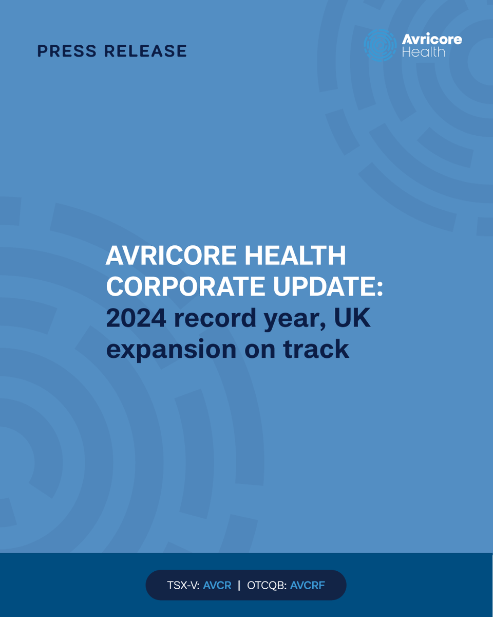📣 In our latest corporate update: 2024 was a record year for Avricore + with UK expansion on track, HealthTab is proving its value in bringing proactive, pharmacy-based care to the forefront.

Read more: bit.ly/3YWo5vS $AVCR #tsxv