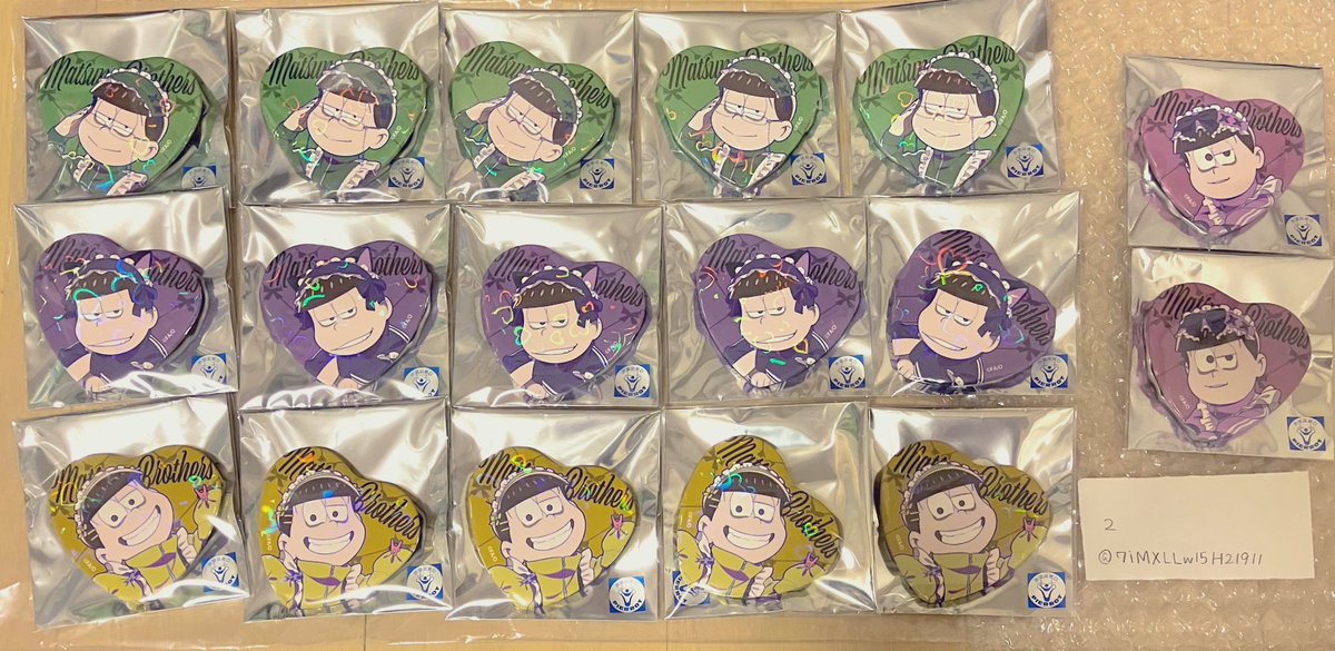 おそ松さん Theキャラ ジャージメイド POP UP SHOP ハート缶バッジ