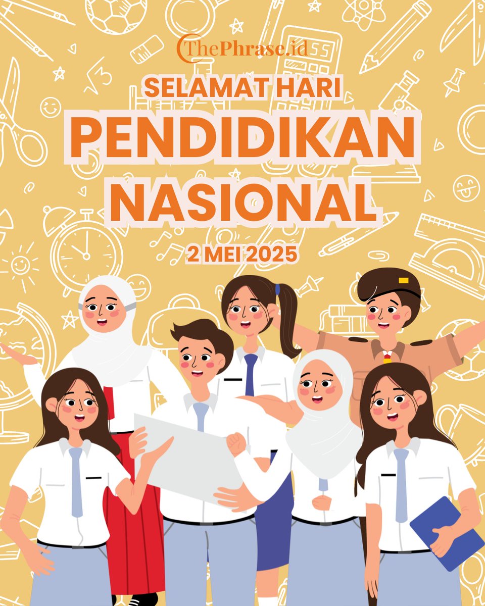 ThePhrase_ID's tweet image. Hari Pendidikan Nasional merupakan momen yang tepat untuk memberikan apresiasi atas peran besar tenaga pendidik dalam membangun kecerdasan bangsa. Selamat Hari Pendidikan Nasional!
#ThePhraseID #HariPendidikanNasional #haripendidikan
