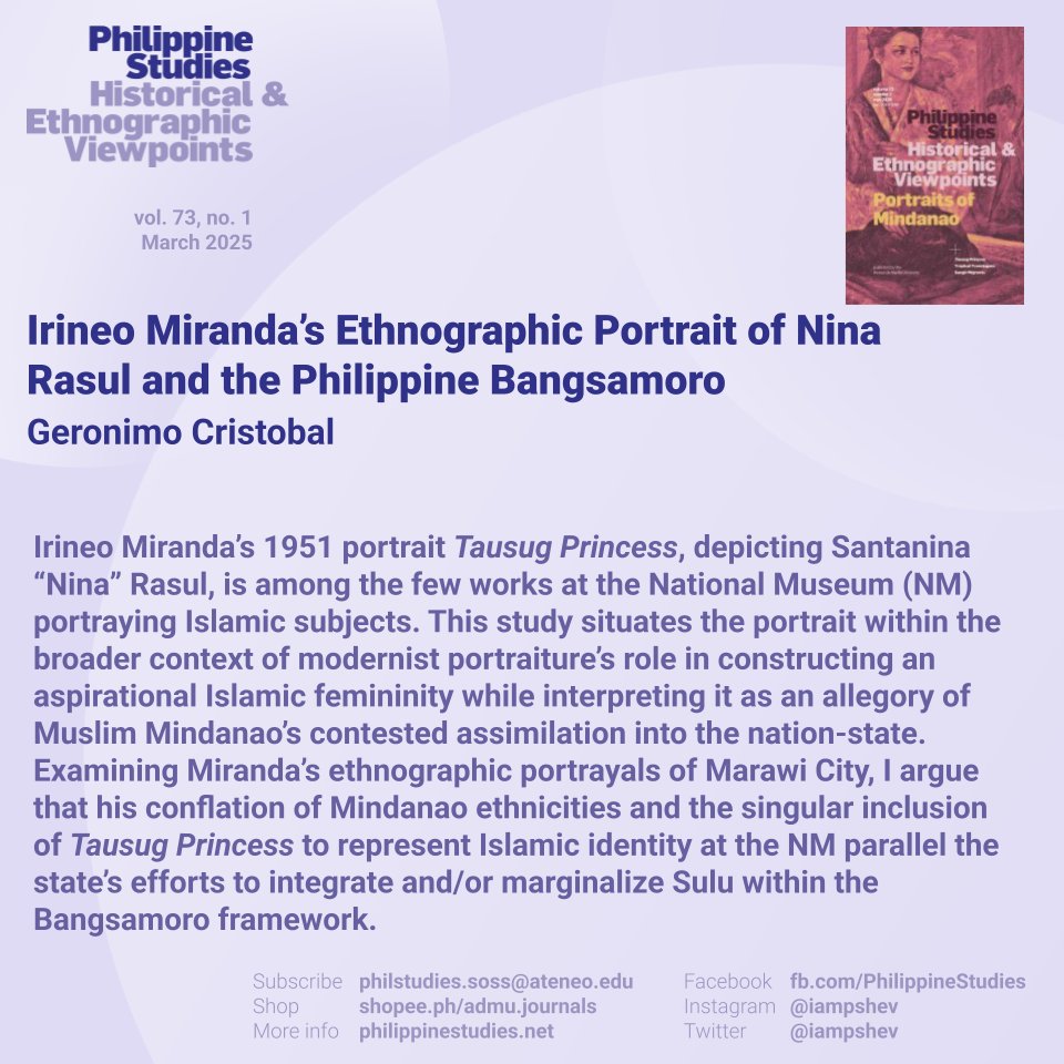 Philippine Studies tweet media