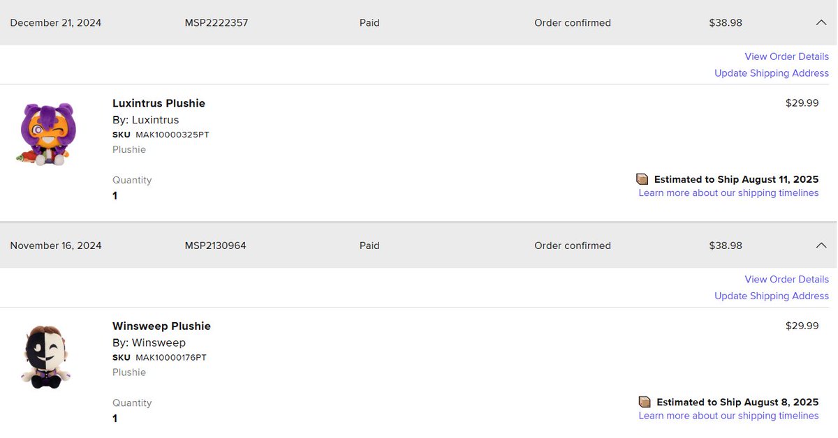 Posg_bm07's tweet image. HYPE HYPE HYPEEE 🔥🔥🔥
(Im so good at spending money 👍)
#makeship #winsweep #luxintrus