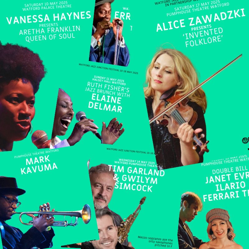 One week to go and we’ve published our latest newsletter with all the final festival info: watfordjazzjunction.com/so/9cPQCUsBr?l…

We’re getting super excited! 🎤🎵🪘🎷🎺🎻✨💫