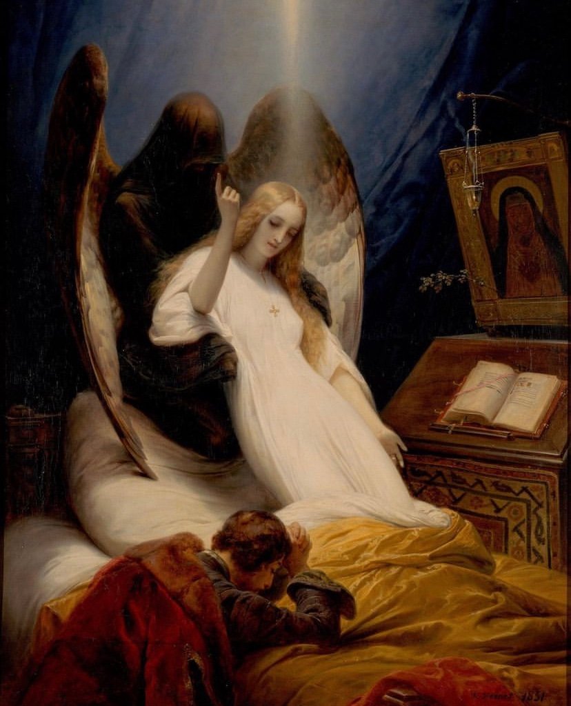 Angel of the Death. Painted by Horace Vernet (1789–1863)