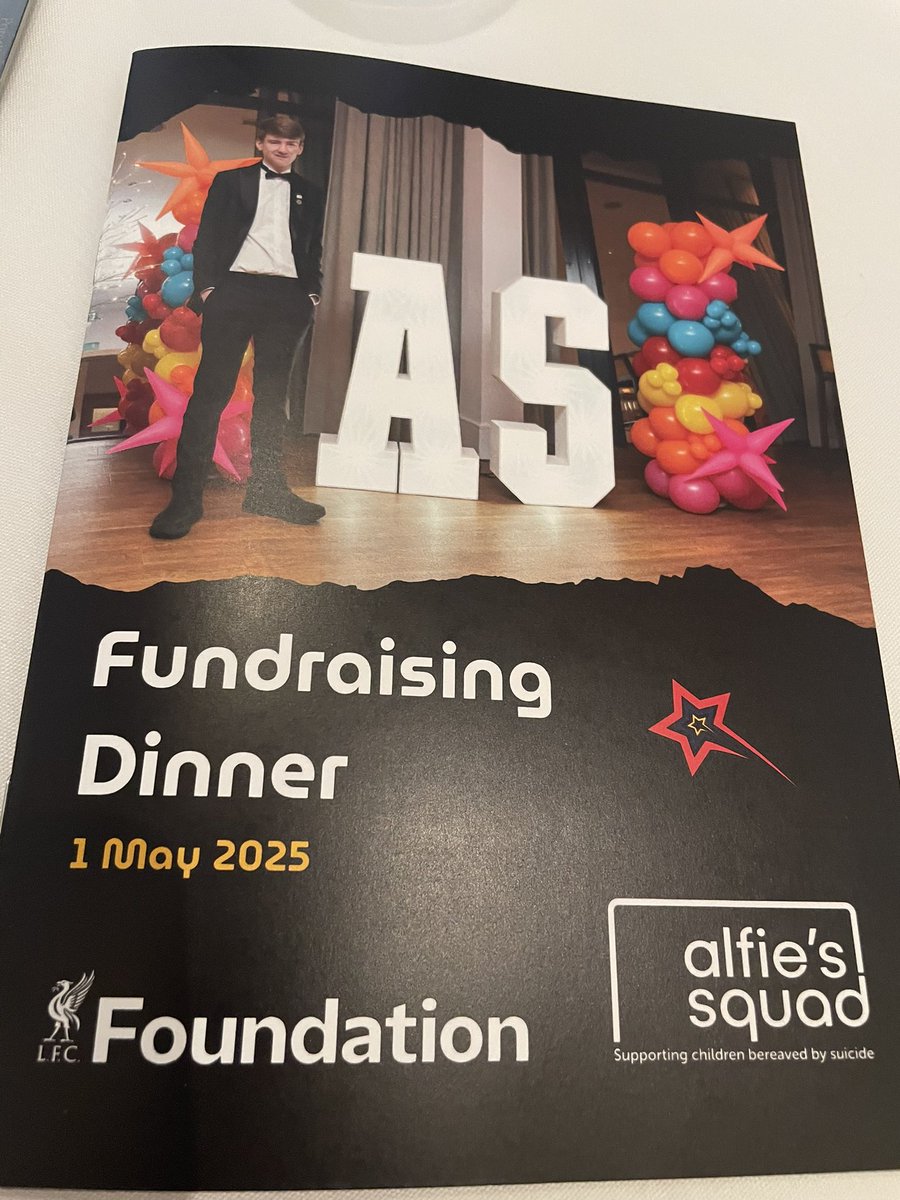 poojaliverpool's tweet image. A fun fabulous fundraiser for @AlfiesSquad sponsored by @LFCFoundation  

Such a wonderful evening celebrating the important and impactful work being done for children and families bereaved by suicide #suicideprevention #research #evaluation