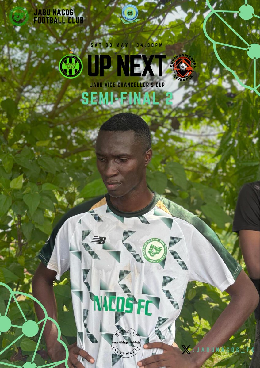 jabunacos_fc's tweet photo. Mudiaga's brace & Dammy C's goal secured a 3-0 victory in the 1st leg vs Architecture! We'll host them in the return leg!
#NACOS #CSCARC #VCCup #Semifinal https://t.co/DrAmnuqiXP