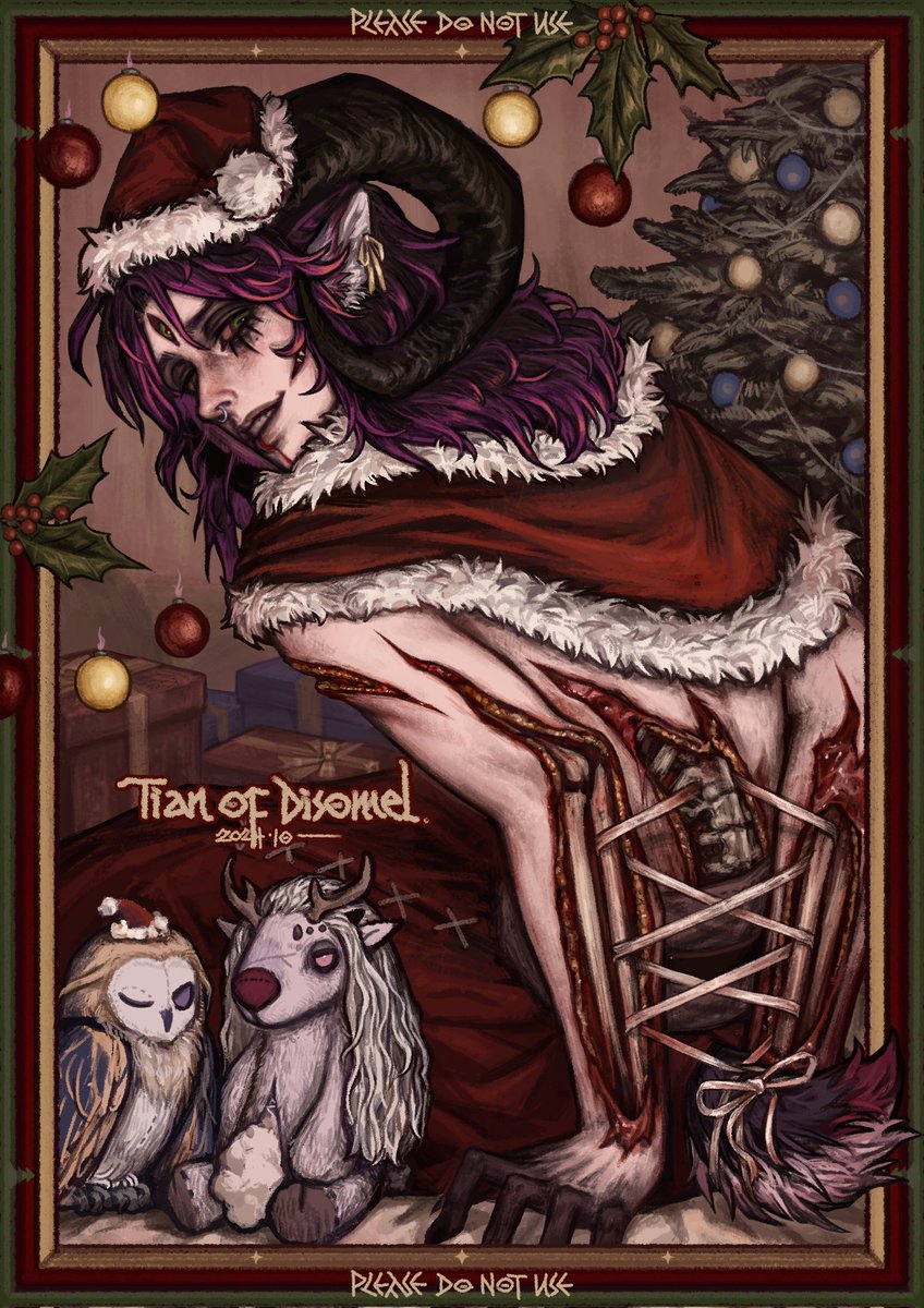 之前圣诞的

#illustration #painting #VTuber #VLiver #gore #ocart #OC