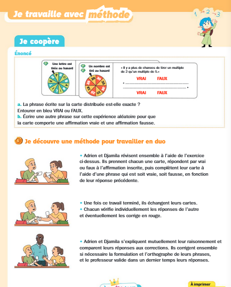 TAM 6e, ce sont aussi des pages pour travailler sur les compétences psychosociales ( socle commun p 19 : education.gouv.fr/media/226765/d…) : écouter l'autre, échanger et progresser ensemble en coopérant.
