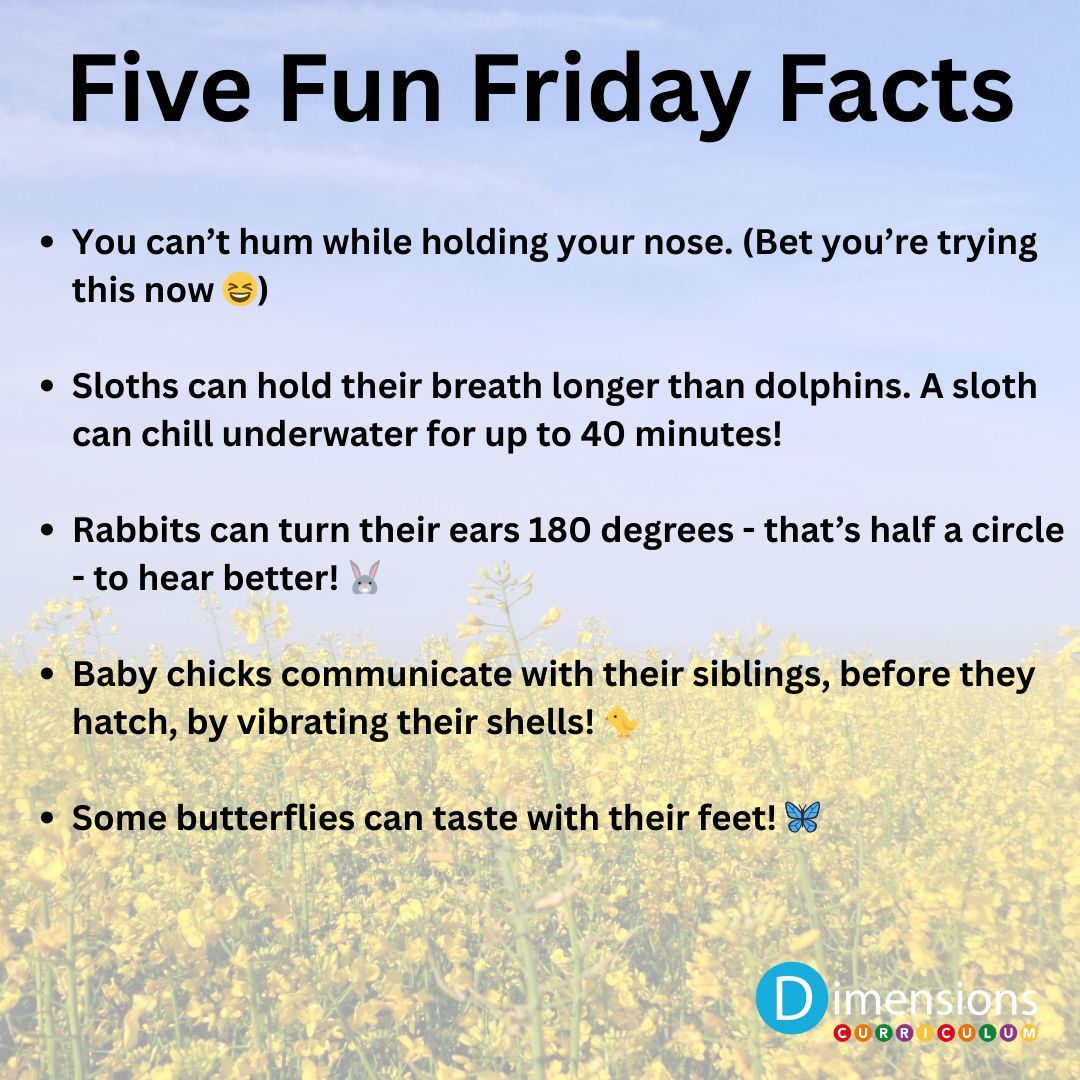 DimensionsCC's tweet image. #FunFactFriday #FridayFun #SpringFacts