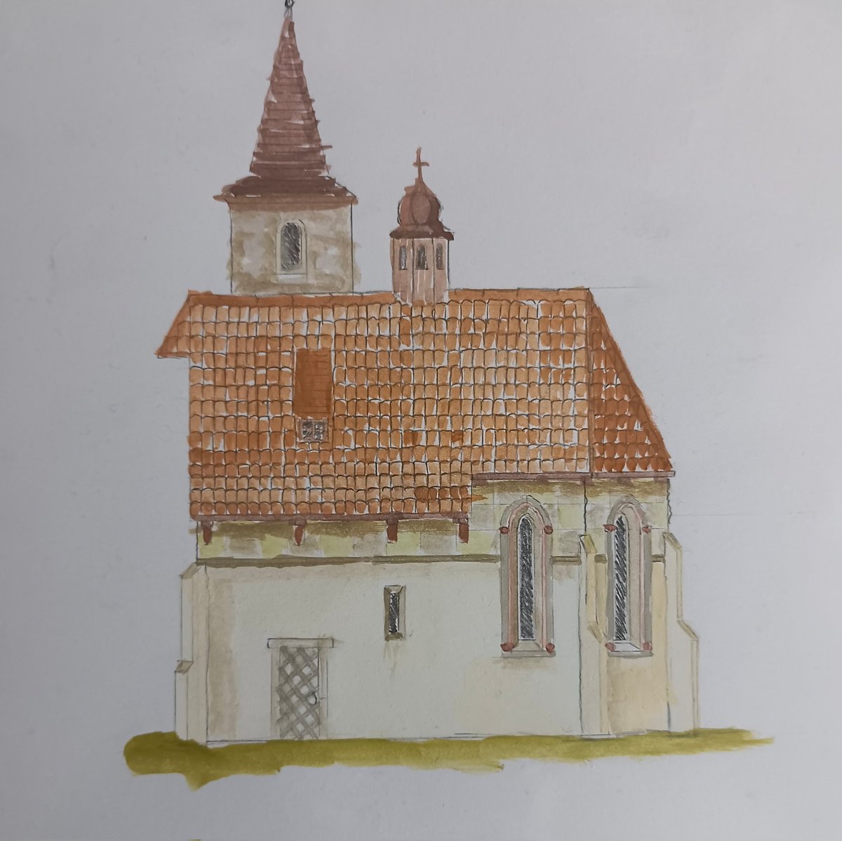 wojczym's tweet image. Gothic church from the 14th century.