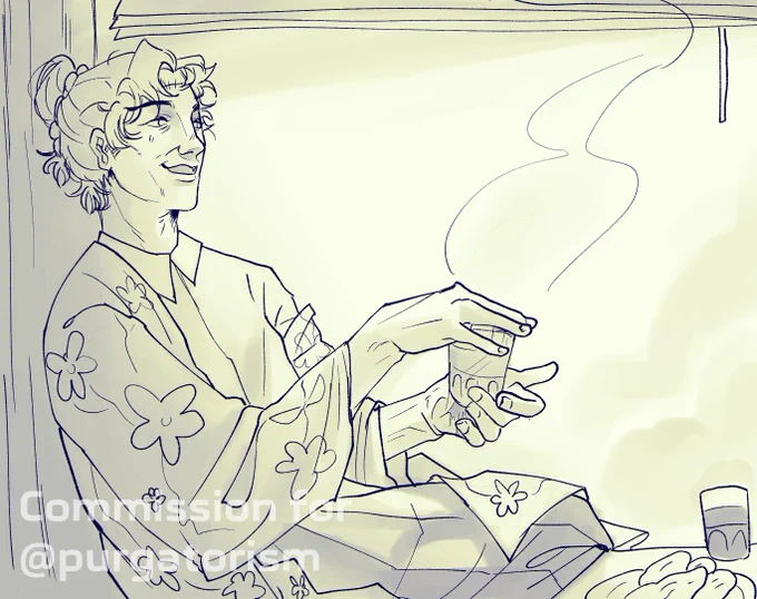 sketch/lineart commission batches from april!  