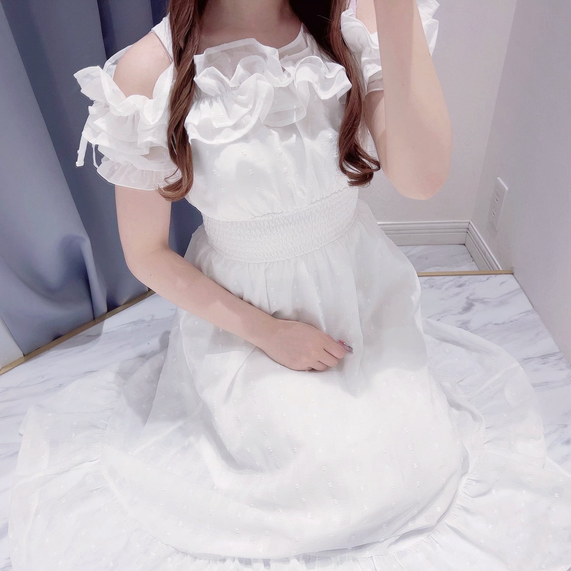 evelyn ラメフリルロングOP ラメフリルロングワンピース｜evelyn（エブリン）公式通販サイト